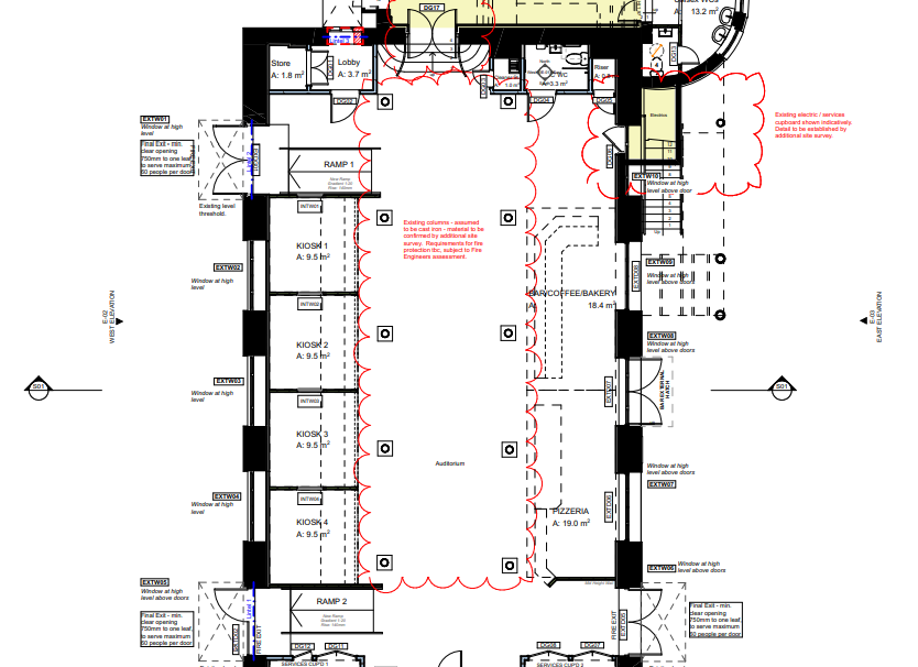 Plans for the Buttermarket food hall