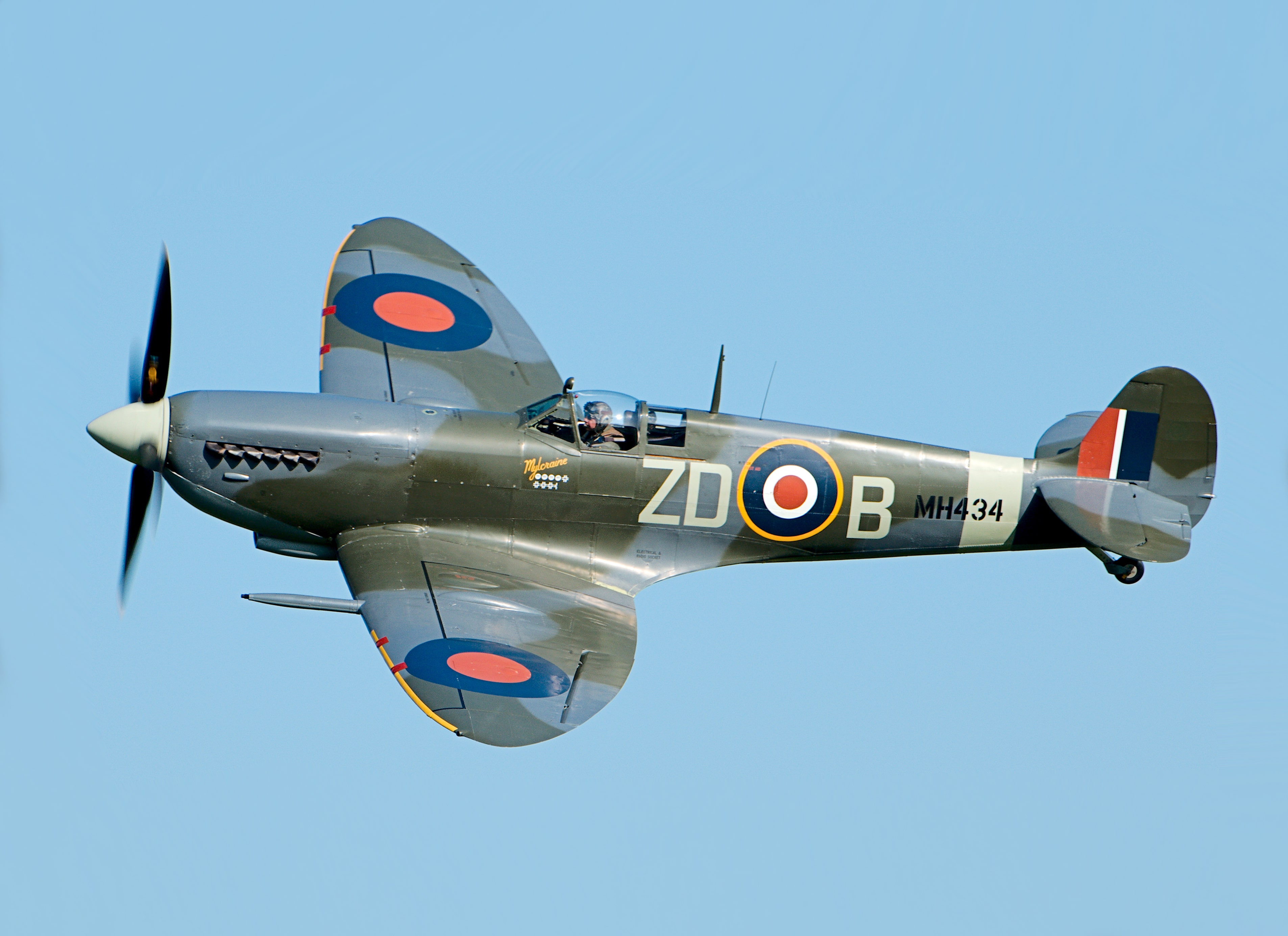 RAF Spitfire flypast at Nottinghamshire County Show